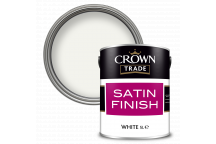 5L Crown Trade  Satin Finish White