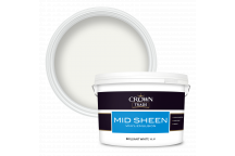 10L Crown Trade Mid Sheen  Brilliant White