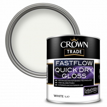 1L Crown Trade Fastflow Gloss White
