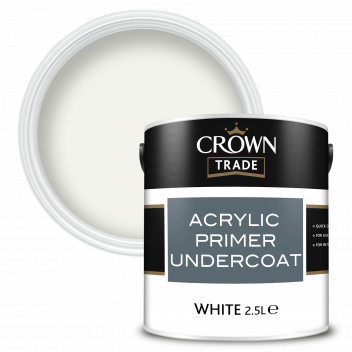 2.5L Crown Trade Acrylic Primer Undercoat White