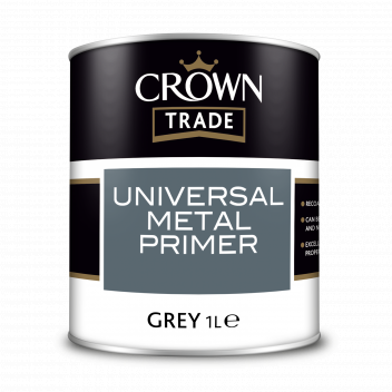 1L Crown Trade Universal Metal Primer Grey