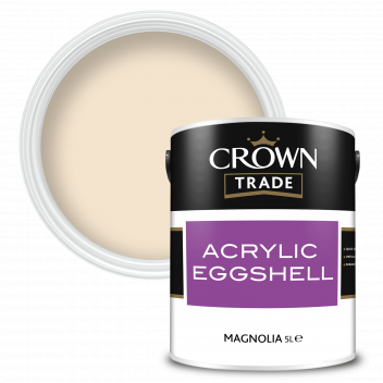 5L Crown Trade Acrylic Eggshell Magnolia