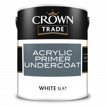5L Crown Trade Acrylic Primer Undercoat White