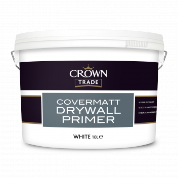 10L Crown Trade Covermatt Drywall Primer White