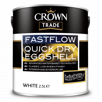 2.5L Crown Trade Fastflow Eggshell  White