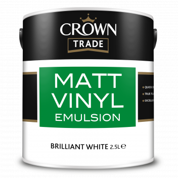 2.5L Crown Trade Matt Vinyl Brilliant White
