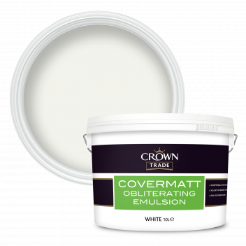 10L Crown Trade Covermatt Obliterating Emulsion Wh