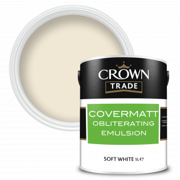 5L Crown Trade Covermatt Obliterating Emulsion Sof