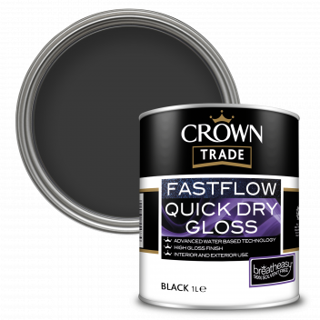 1L Crown Trade Fastflow Gloss Black