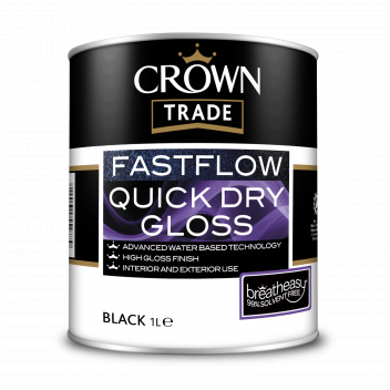 1L Crown Trade Fastflow Gloss Black