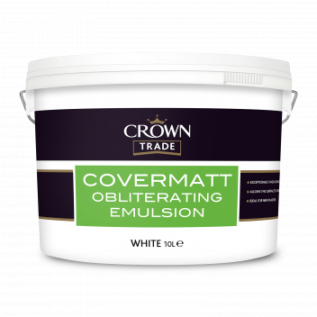 10L Crown Trade Covermatt Obliterating Emulsion Wh