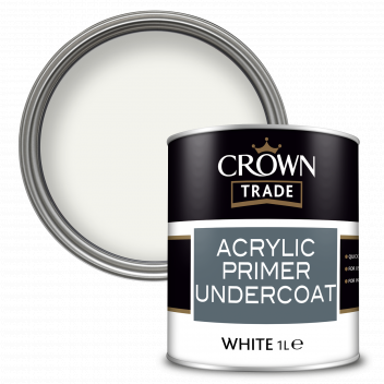 1L Crown Trade Acrylic Primer Undercoat White