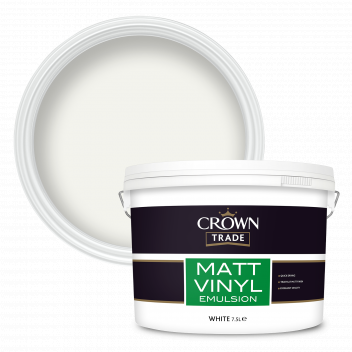 7.5L Crown Trade Matt Vinyl White