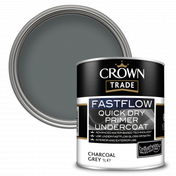 1L Crown Trade Fastflow Primer Undercoat Charcoal