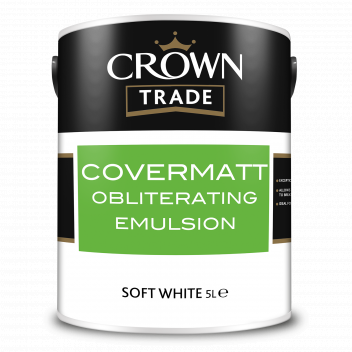 5L Crown Trade Covermatt Obliterating Emulsion Sof