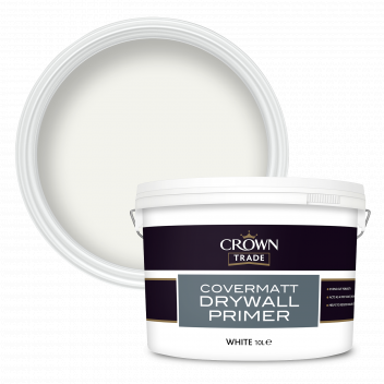 10L Crown Trade Covermatt Drywall Primer White