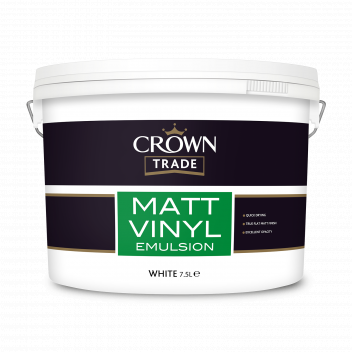 7.5L Crown Trade Matt Vinyl White