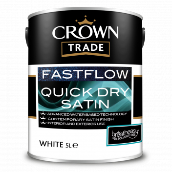5L Crown Trade Fastflow Satin White