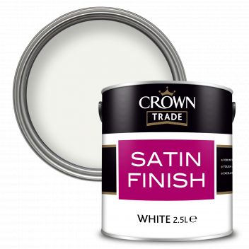 2.5L Crown Trade  Satin Finish White